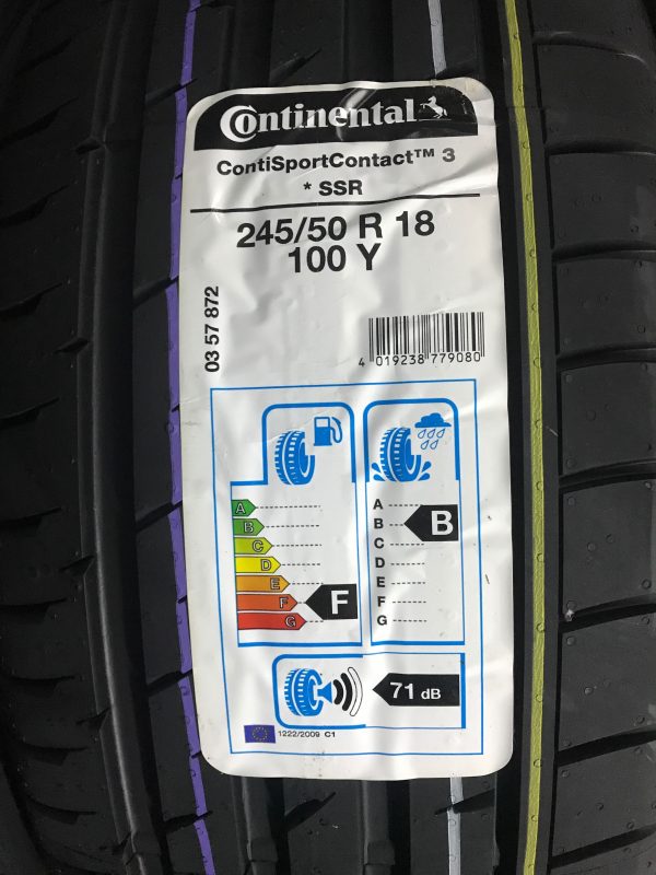 245/50 R18 – Continental (ContisportContact 3)